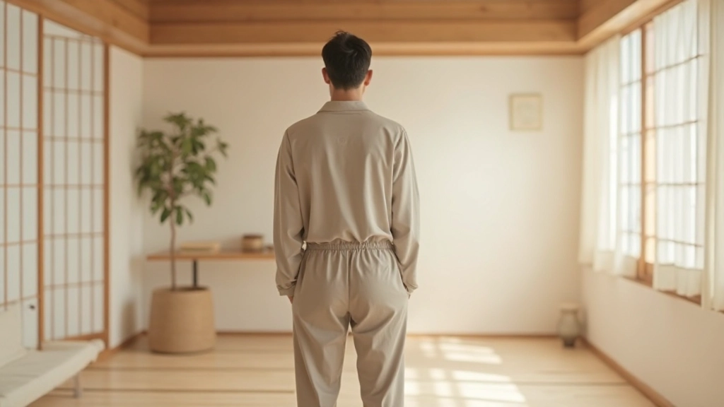 最小限の家具と広い床空間を持つ日本式の静かな居間